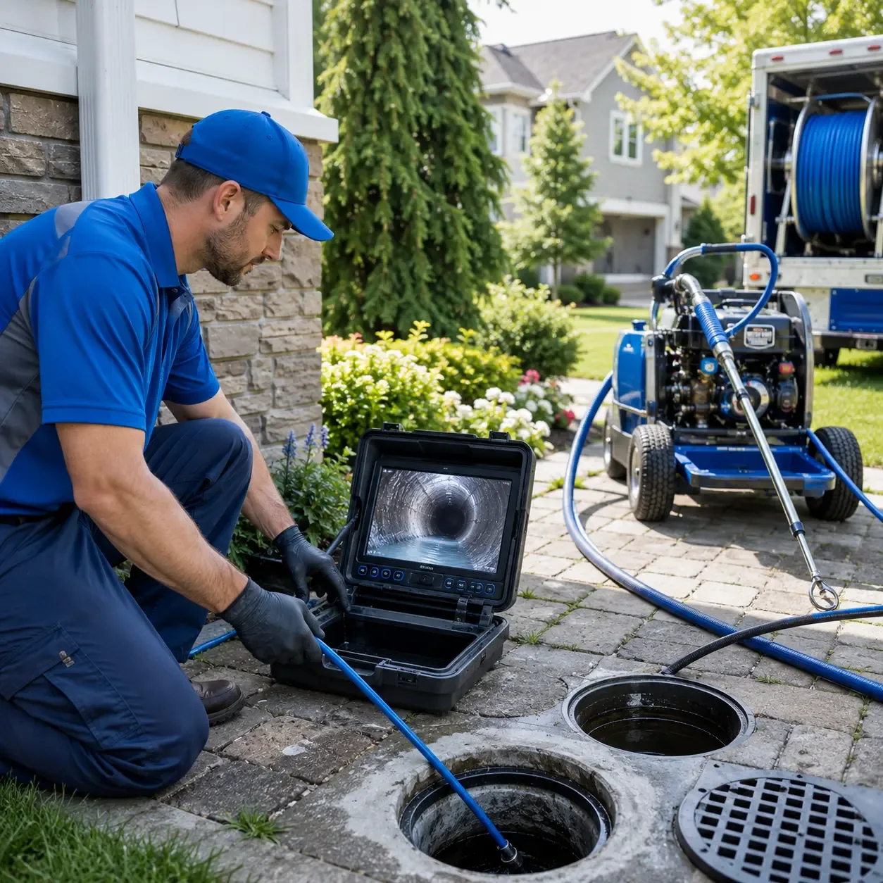 Outdoor drain cleaning professionals serving Collins, OH